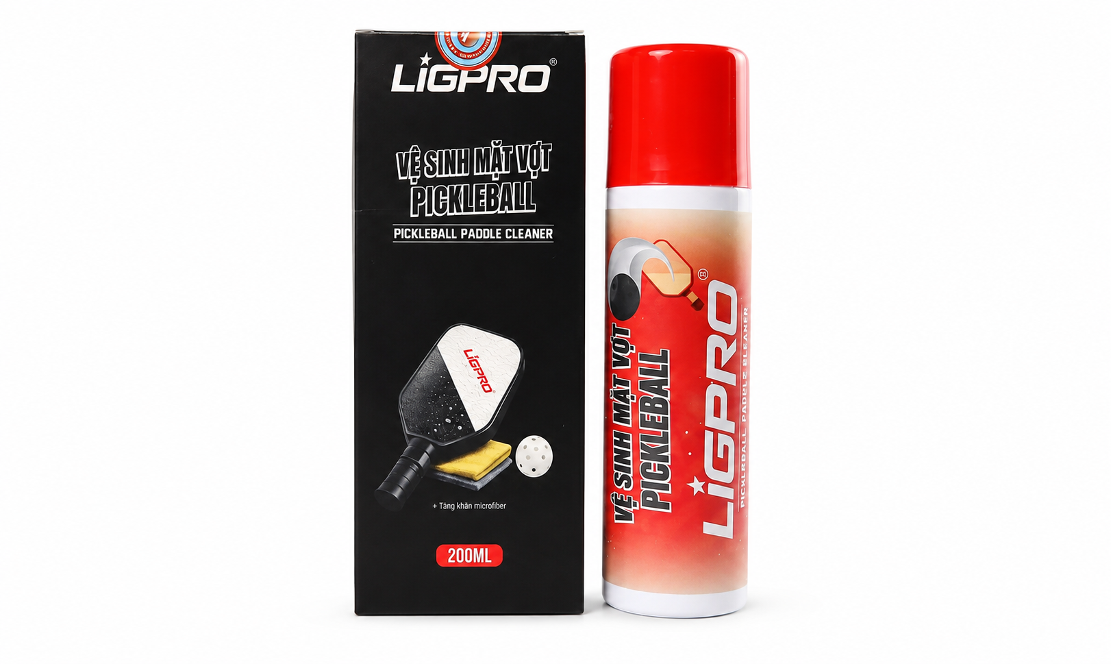 BÌNH XỊT BỌT TUYẾT VỆ SINH MẶT VỢT PICKLEBALL LIGPRO 200 ML