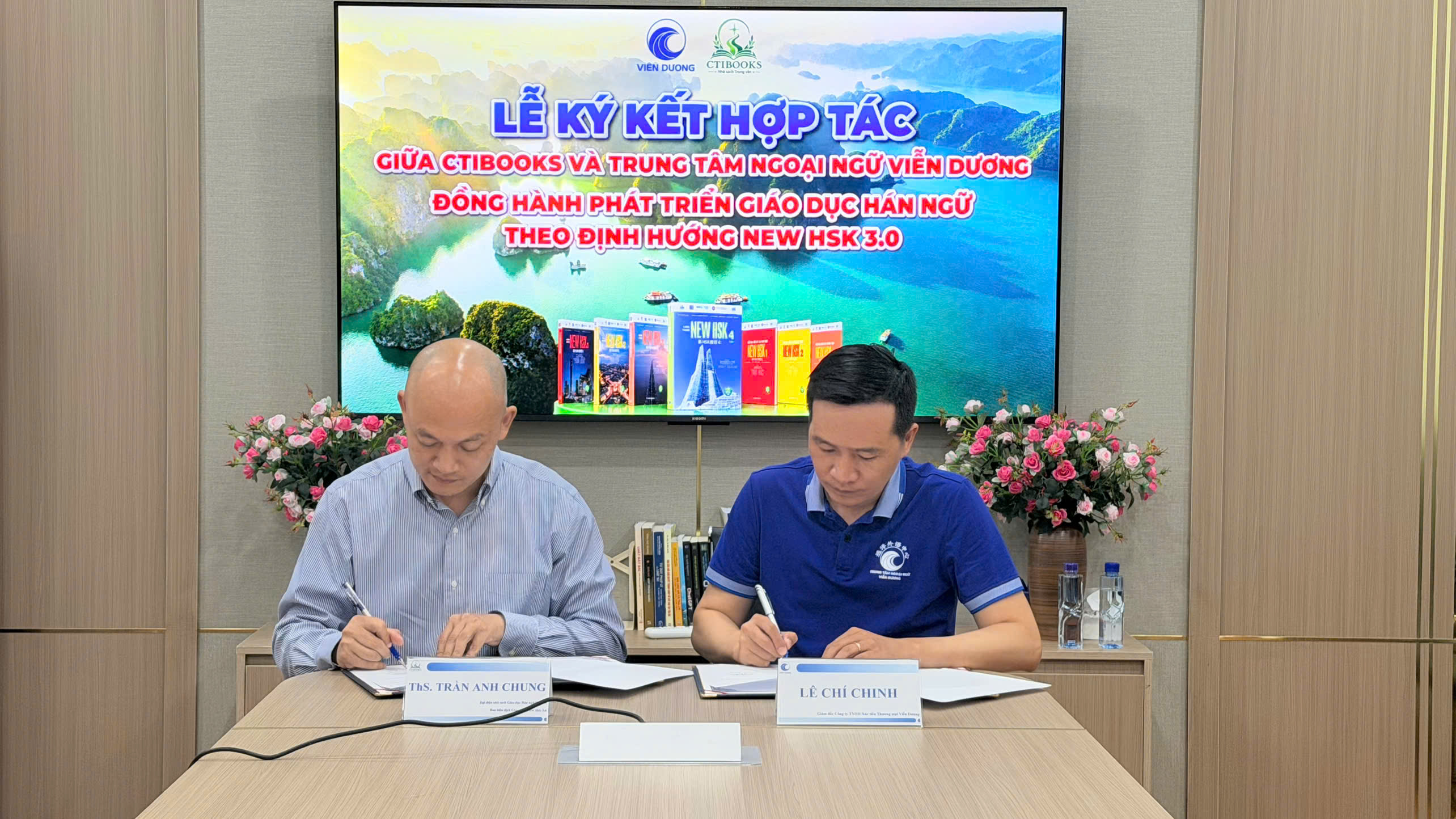 Viễn Dương và CTIBOOKS ký kết thỏa thuận hợp tác sử dụng giáo trình New HSK 3.0