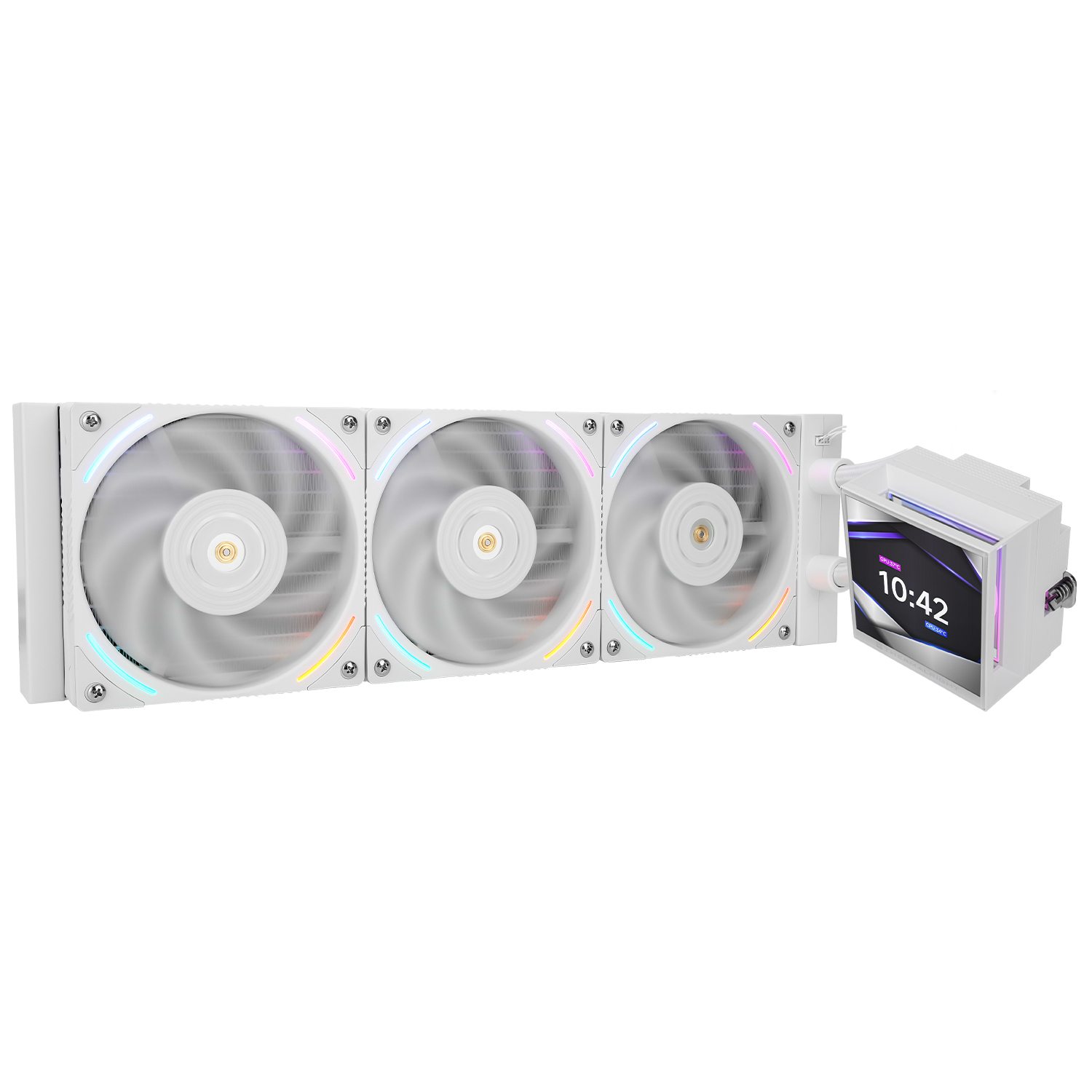 TẢN NHIỆT NƯỚC THERMALRIGHT HYPER VISION 360 ARGB WHITE (MÀU TRẮNG/ MÀN HIỂN THỊ LCD)
