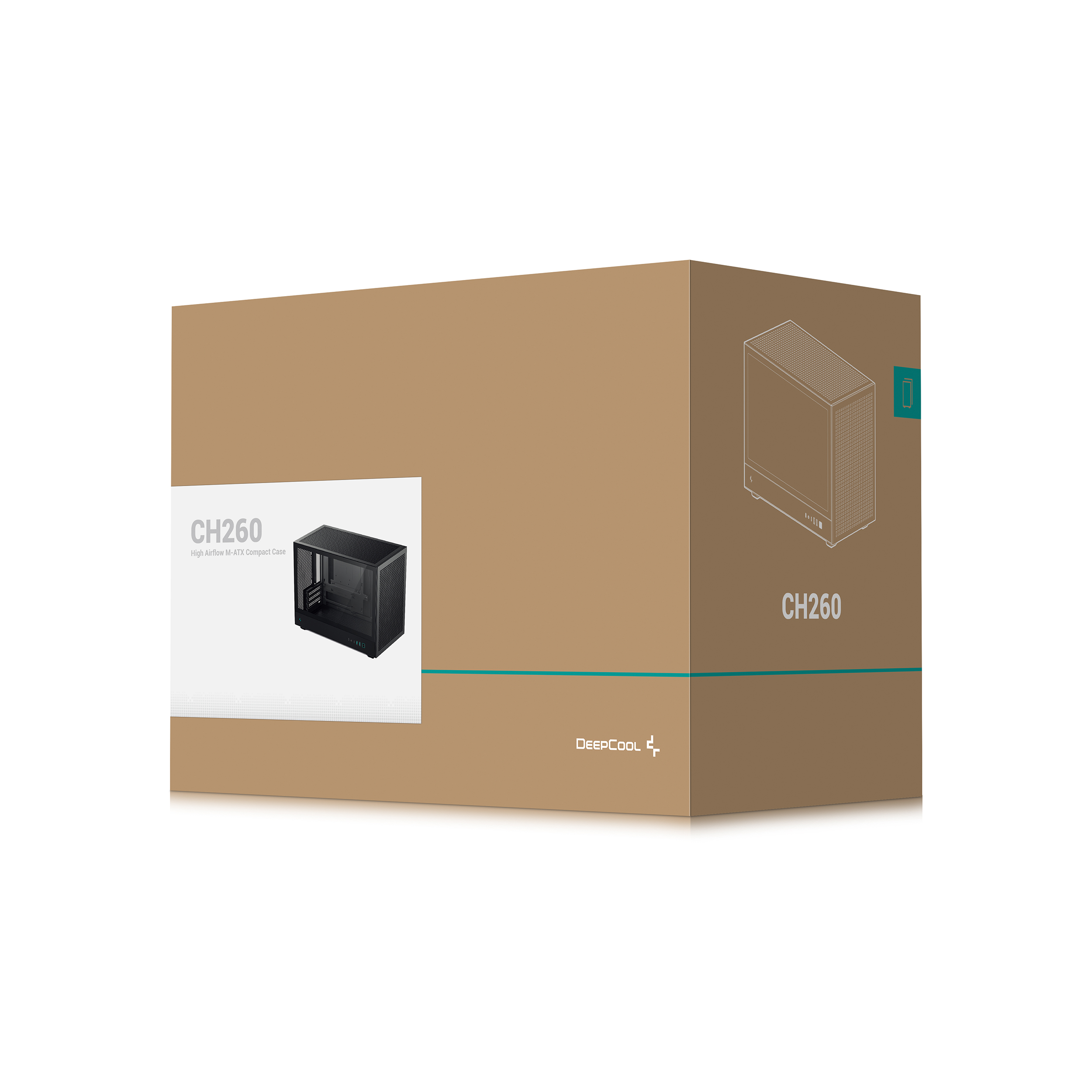 VỎ CASE DEEPCOOL CH260 (MÀU ĐEN/ M-ATX)