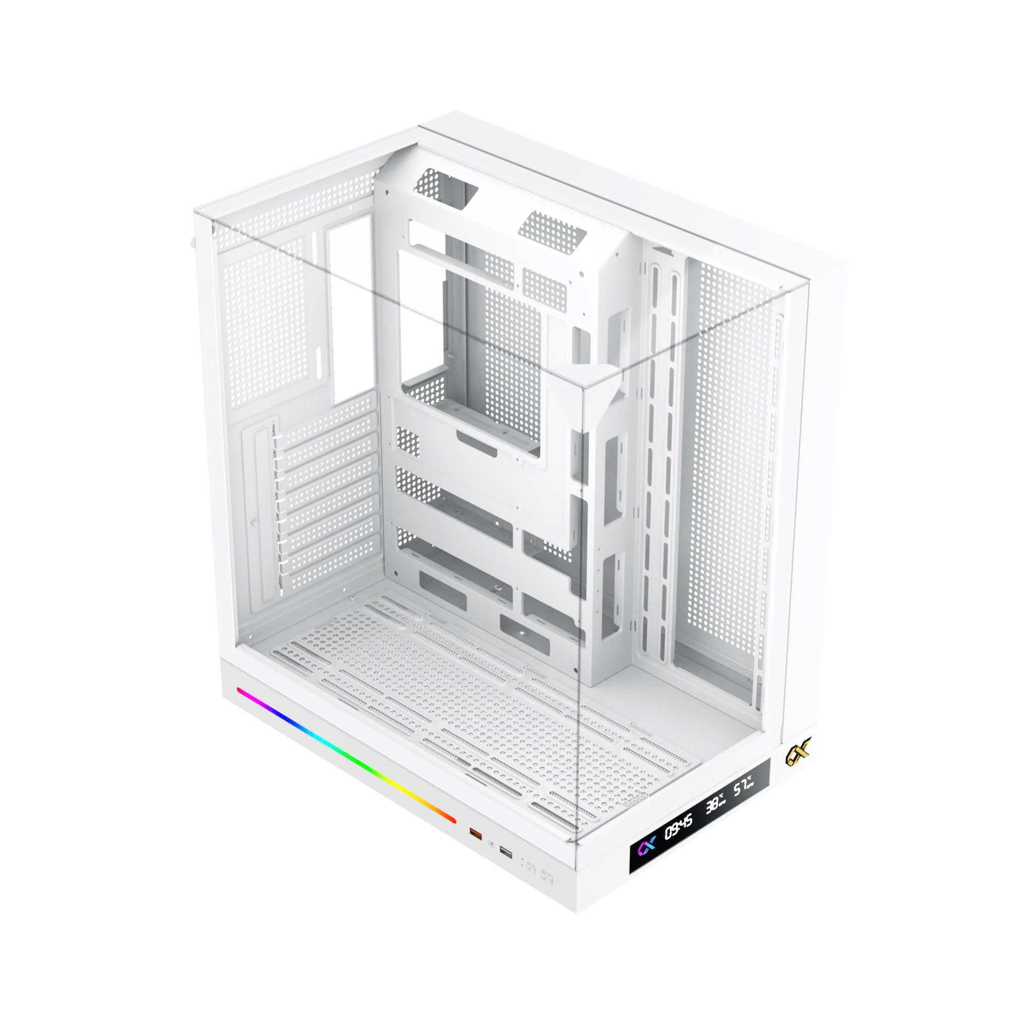 VỎ CASE MÁY XIGMATEK OCEAN II DGT ARCTIC (MÀU TRẮNG/ ATX/ KHÔNG KÈM FAN)