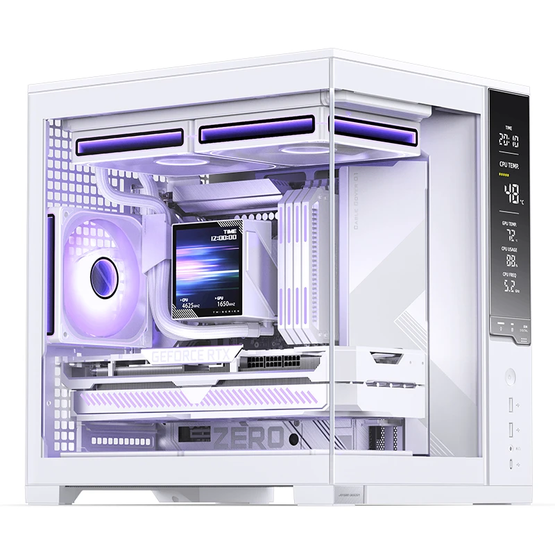VỎ CASE JONSBO D34 WHITE (MÀU TRẮNG/ M-ATX/ HỖ TRỢ TẢN AIO 240MM)