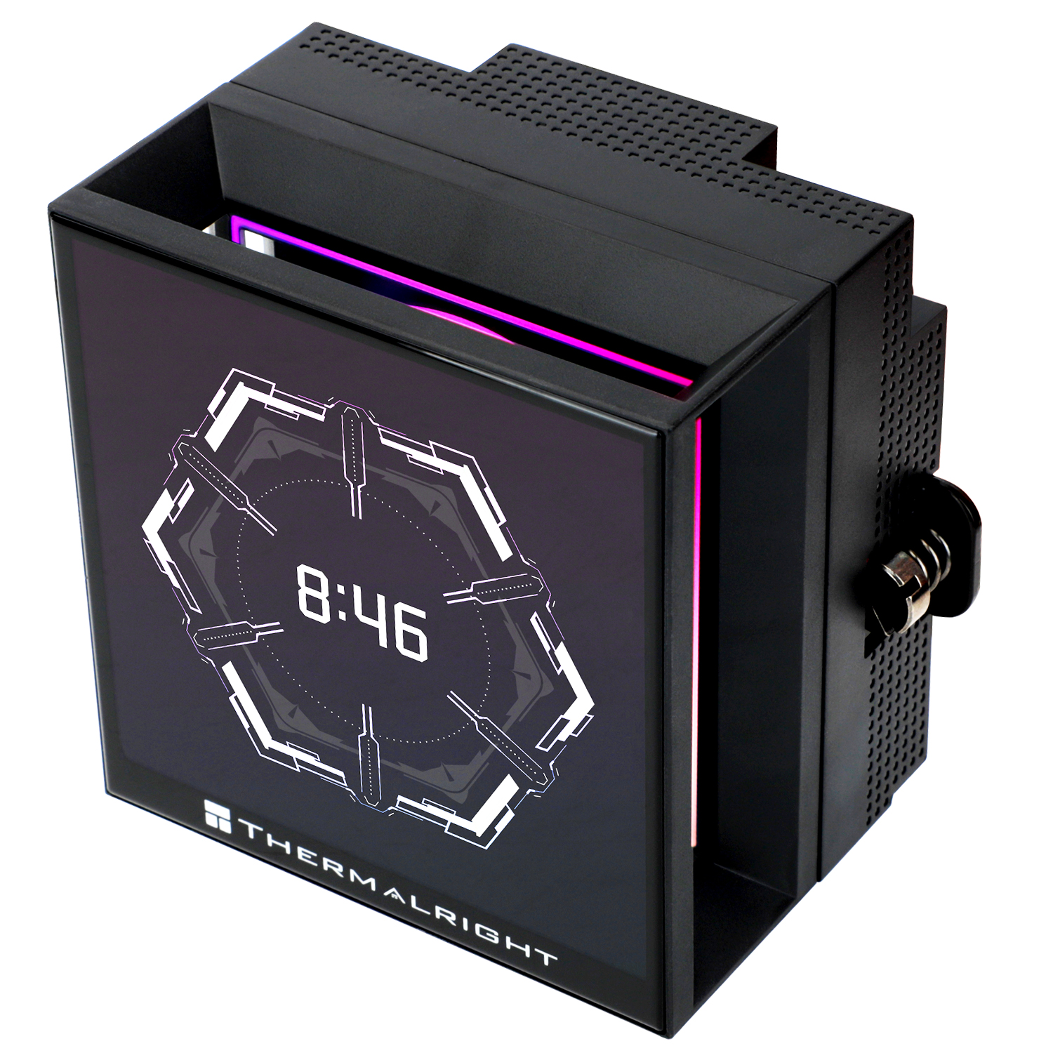 TẢN NHIỆT NƯỚC THERMALRIGHT HYPER VISION 360 ARGB BLACK (MÀU ĐEN/ MÀN HIỂN THỊ LCD)