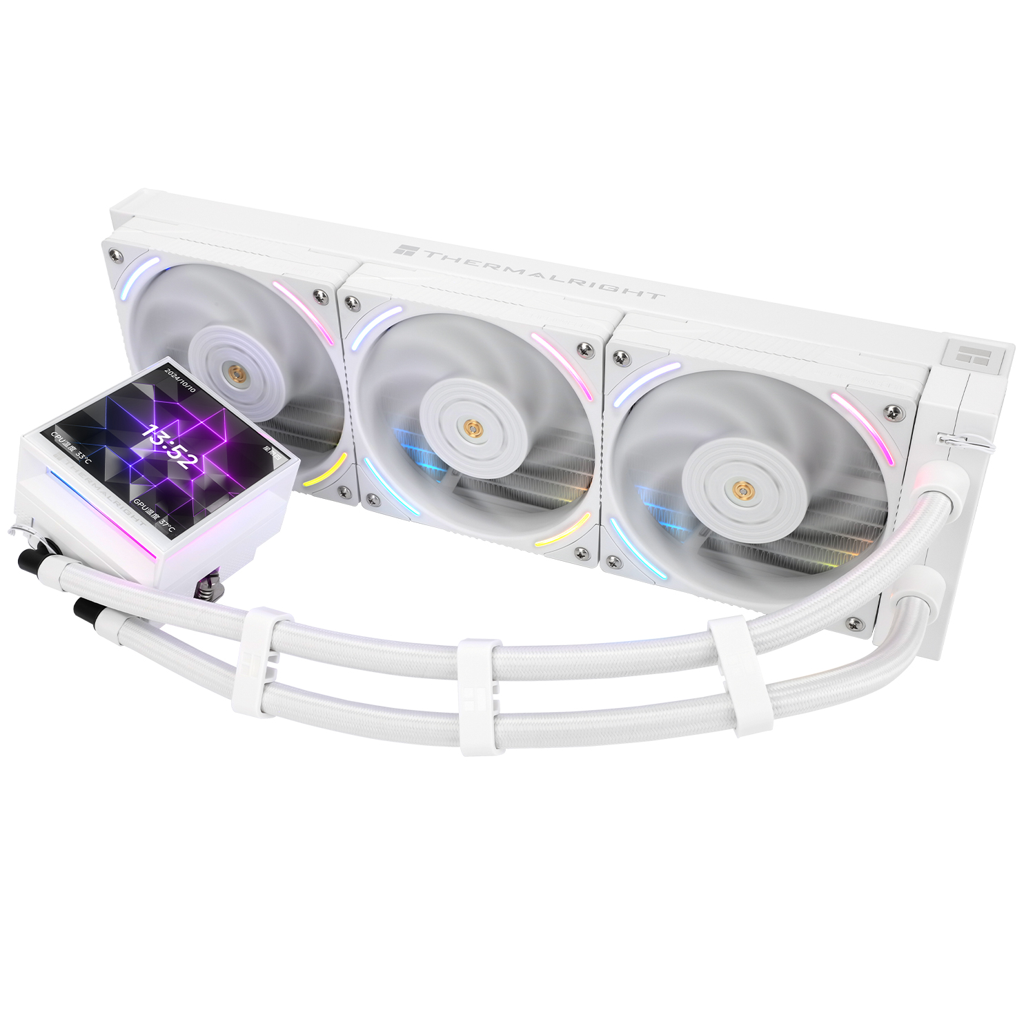 TẢN NHIỆT NƯỚC THERMALRIGHT HYPER VISION 360 ARGB WHITE (MÀU TRẮNG/ MÀN HIỂN THỊ LCD)