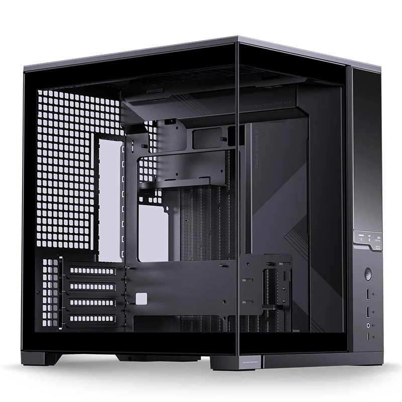 VỎ CASE JONSBO D34 BLACK (MÀU ĐEN/ M-ATX/ HỖ TRỢ TẢN AIO 280MM)