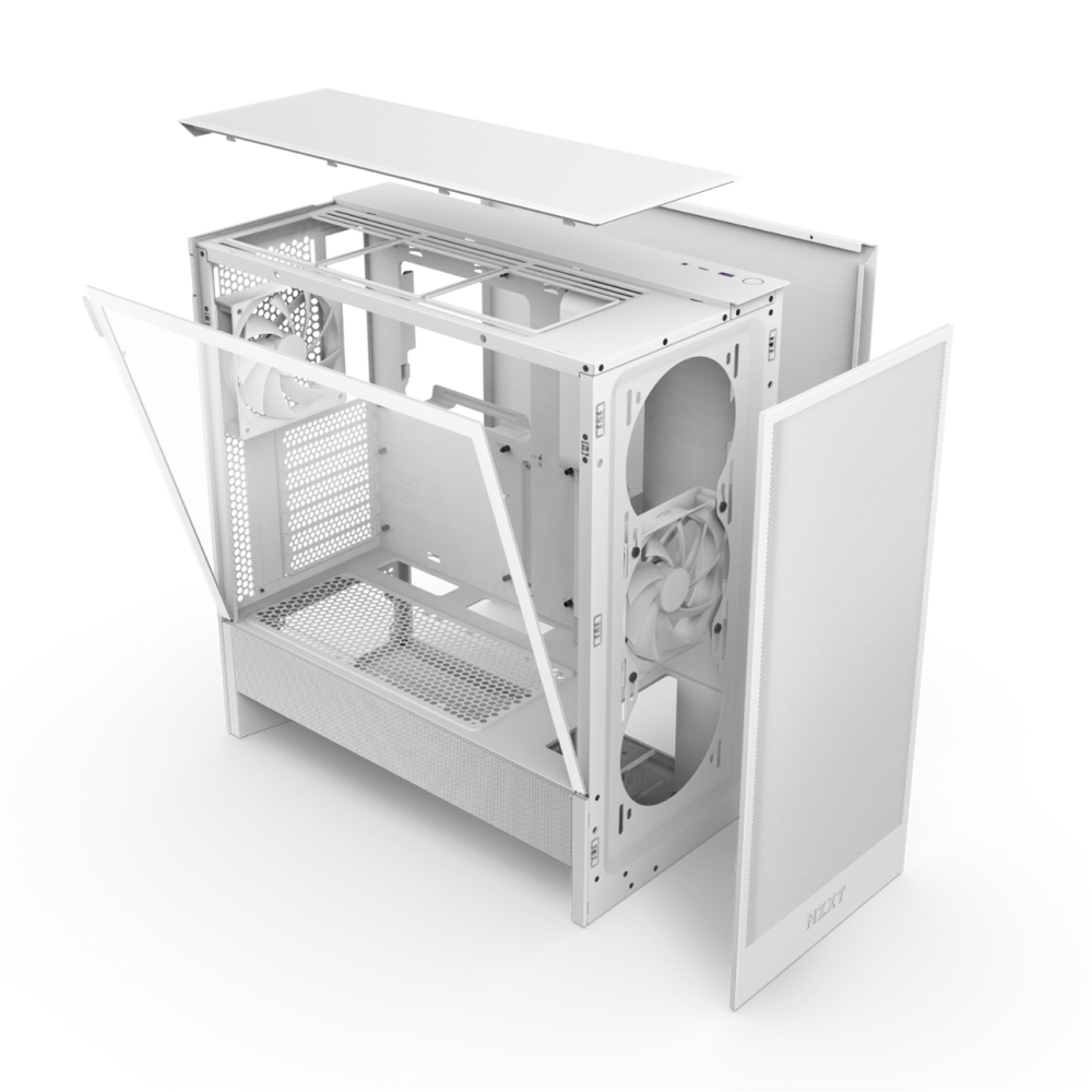 VỎ CASE MÁY TÍNH NZXT H5 FLOW (V2) ALL WHITE (MÀU TRẮNG/ ATX/ MID TOWER/ CC-H52FW-01)