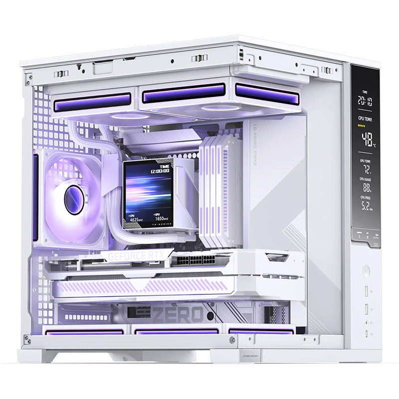 VỎ CASE JONSBO D34 WHITE (MÀU TRẮNG/ M-ATX/ HỖ TRỢ TẢN AIO 240MM)