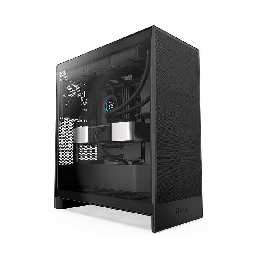 VỎ CASE MÁY TÍNH NZXT H7 FLOW (V2) ALL BLACK (MÀU ĐEN/ ATX/ MID TOWER/ CM-H72FB-01)