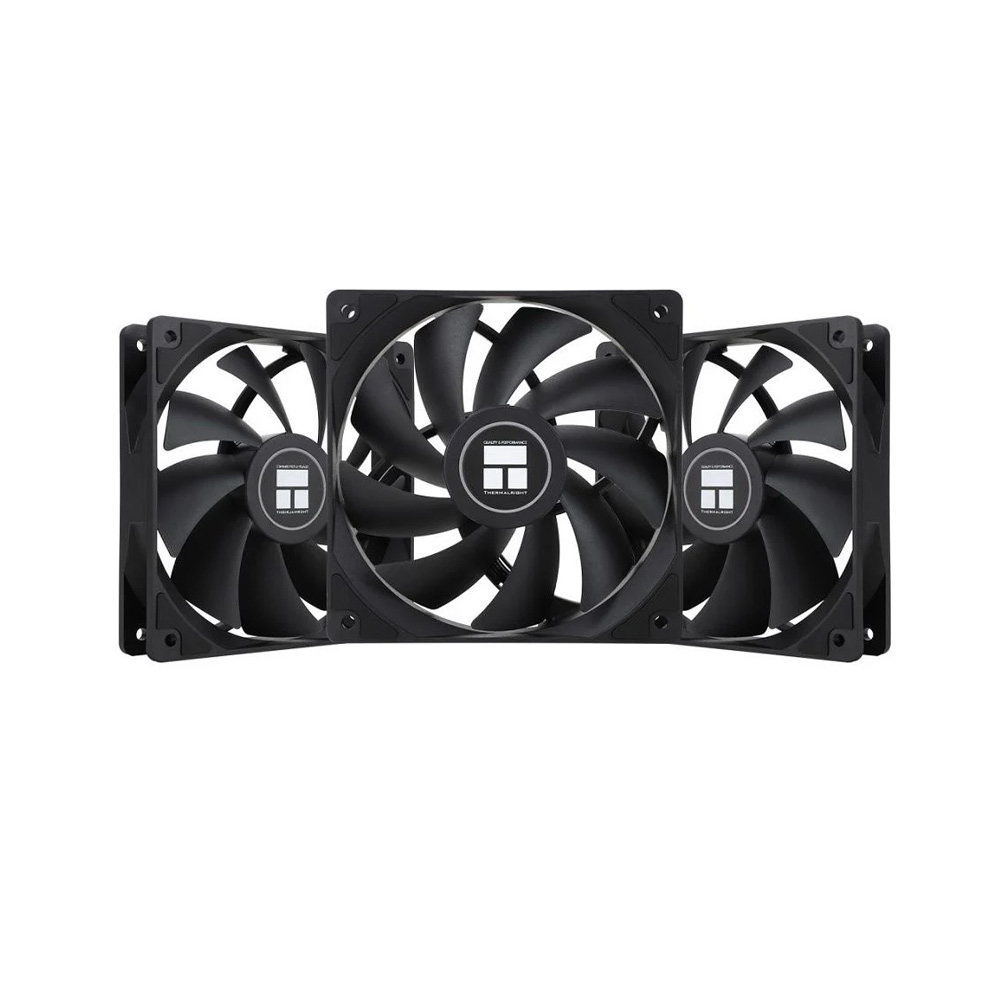QUẠT TẢN NHIỆT THERMALRIGHT TL-C12C X3 BLACK (MÀU ĐEN/120MM/ BỘ 3 QUẠT)
