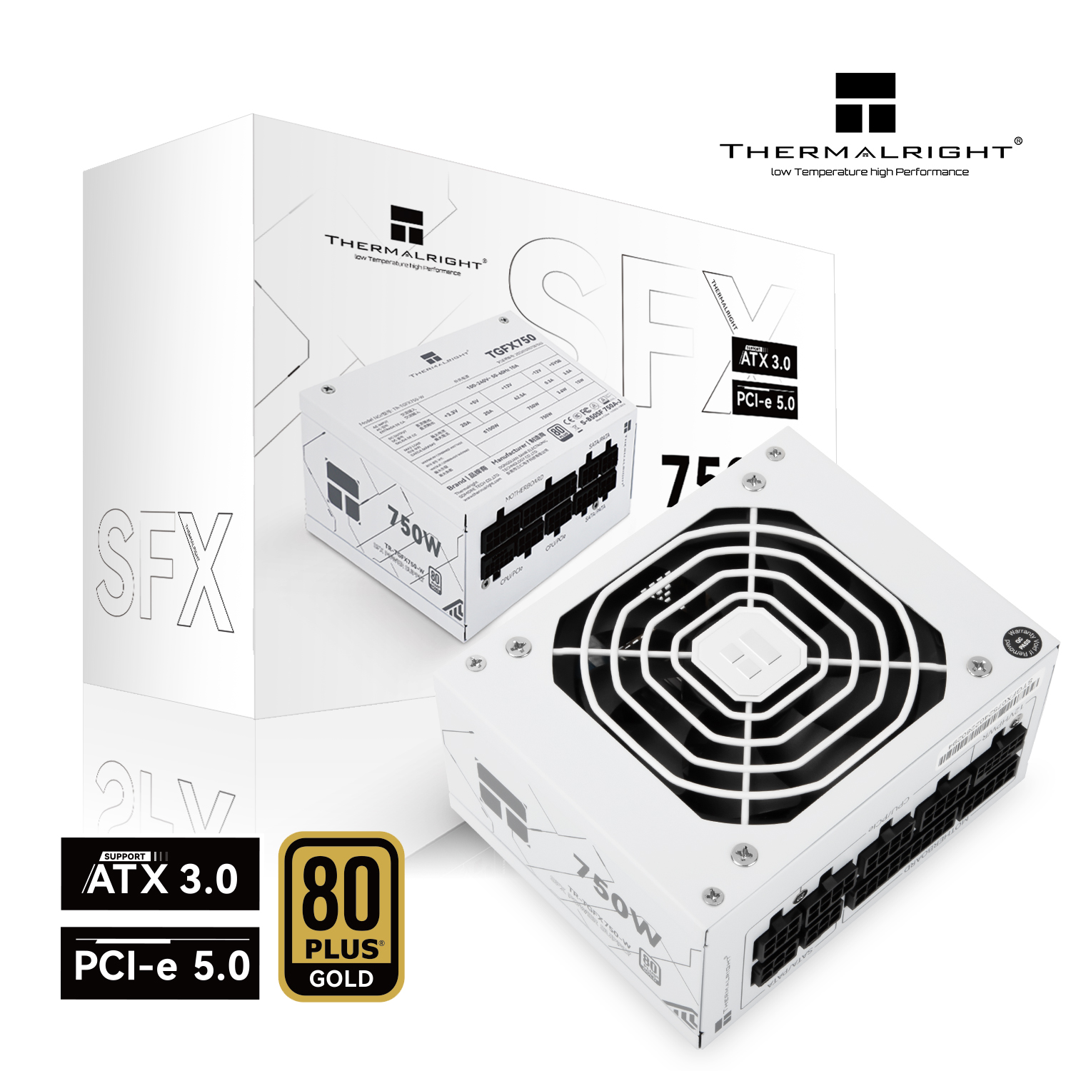 NGUỒN THERMALRIGHT TR-TGFX 750-W (SFX/ MÀU TRẮNG/ FULL MODULAR/ 750W)