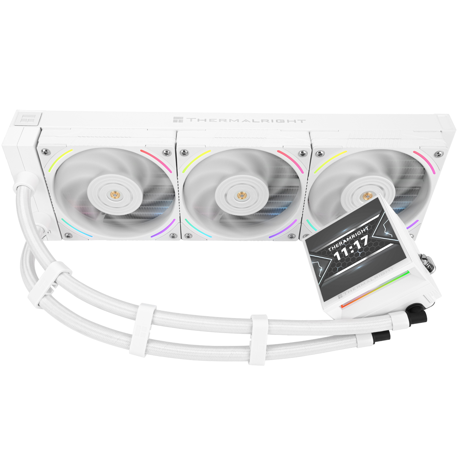 TẢN NHIỆT NƯỚC THERMALRIGHT HYPER VISION 360 ARGB WHITE (MÀU TRẮNG/ MÀN HIỂN THỊ LCD)