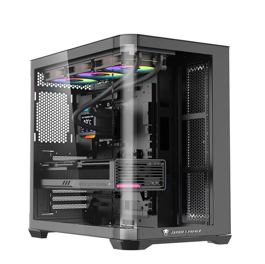 VỎ CASE JUNGLE LEOPARD AC-01 BLACK (KÍNH CONG/ MÀU ĐEN/ KHÔNG KÈM FAN)