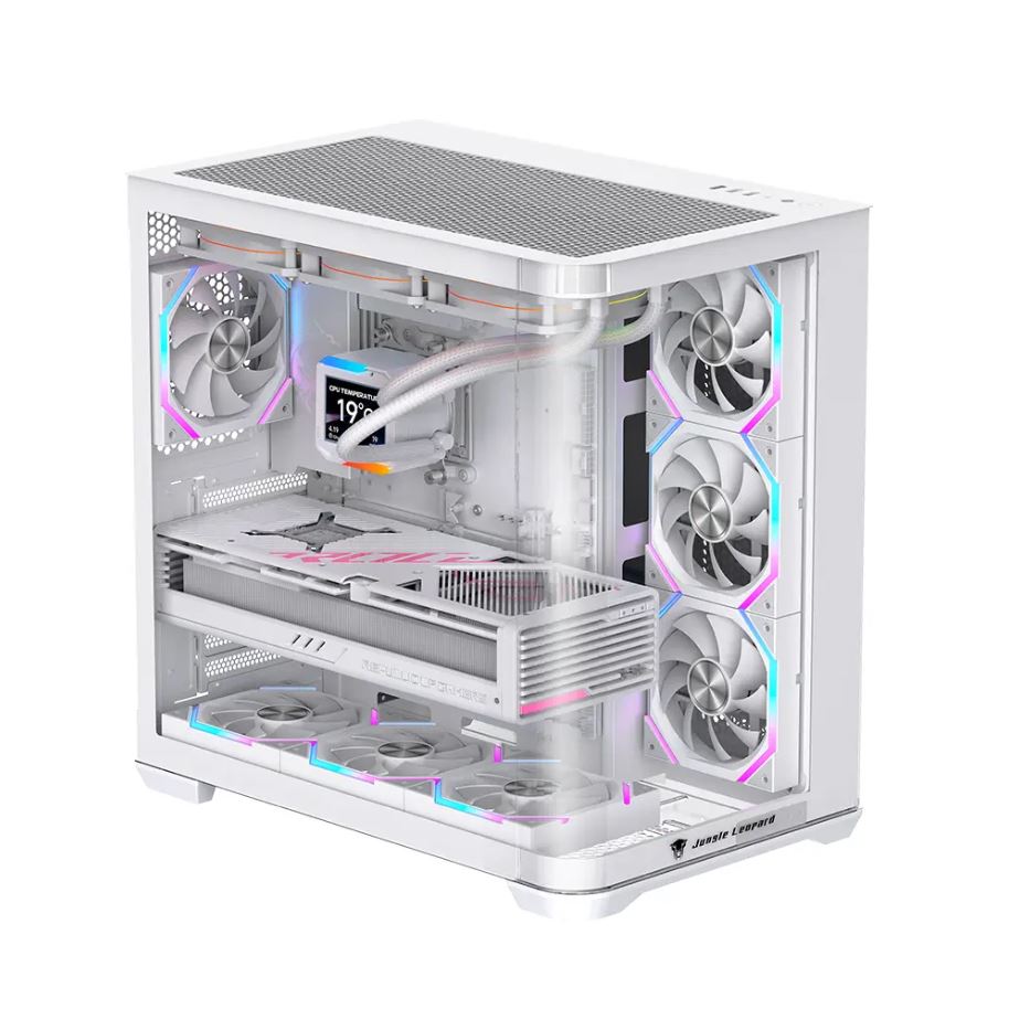 VỎ CASE JUNGLE LEOPARD AC-01 WHITE (KÍNH CONG/ MÀU TRẮNG/ KHÔNG KÈM FAN)