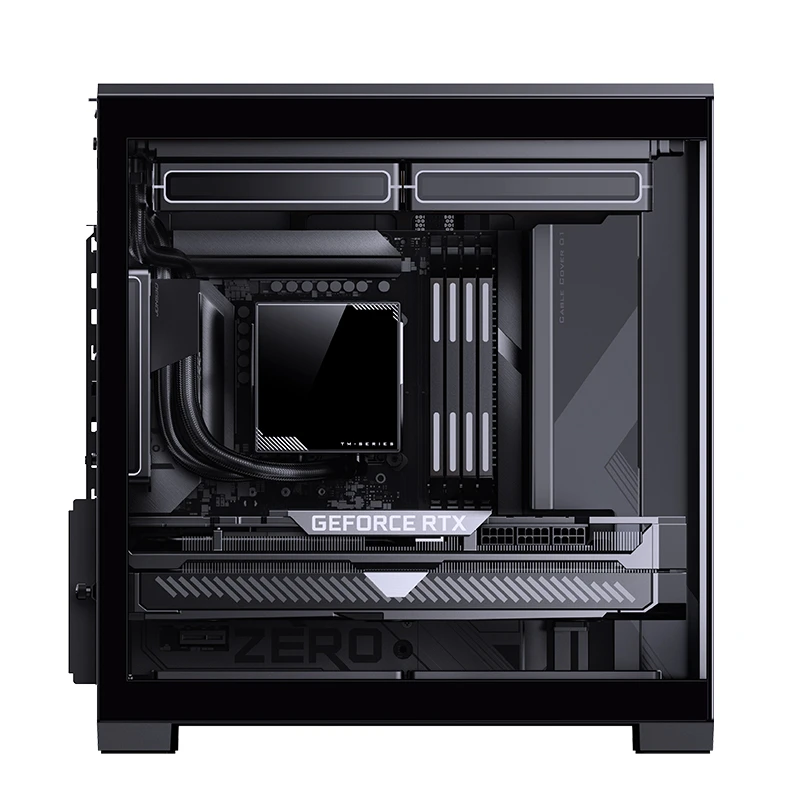 VỎ CASE JONSBO D34 BLACK (MÀU ĐEN/ M-ATX/ HỖ TRỢ TẢN AIO 280MM)