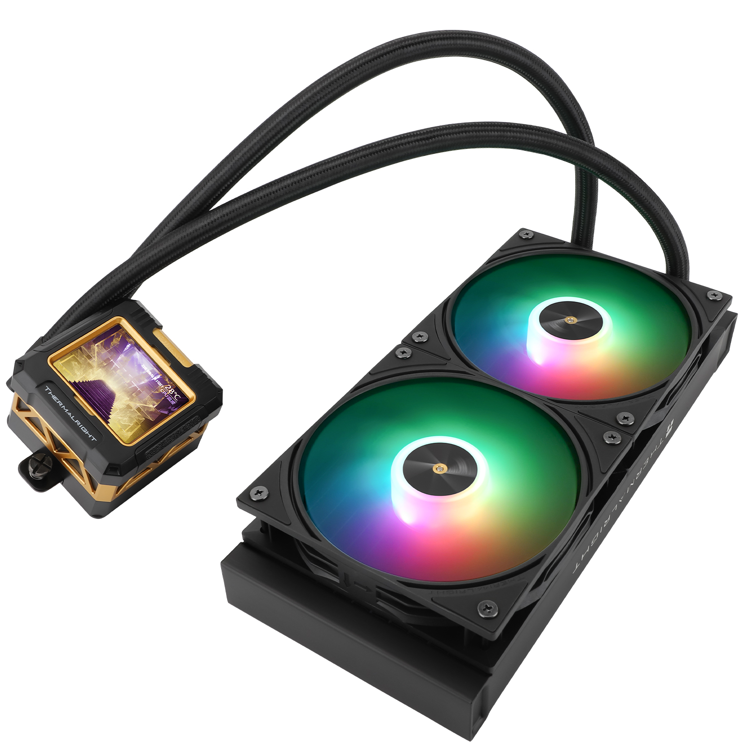 TẢN NHIỆT NƯỚC AIO THERMALRIGHT FROZEN WARFRAME 240 BLACK ARGB (MÀU ĐEN/ MÀN HIỂN THỊ LCD)