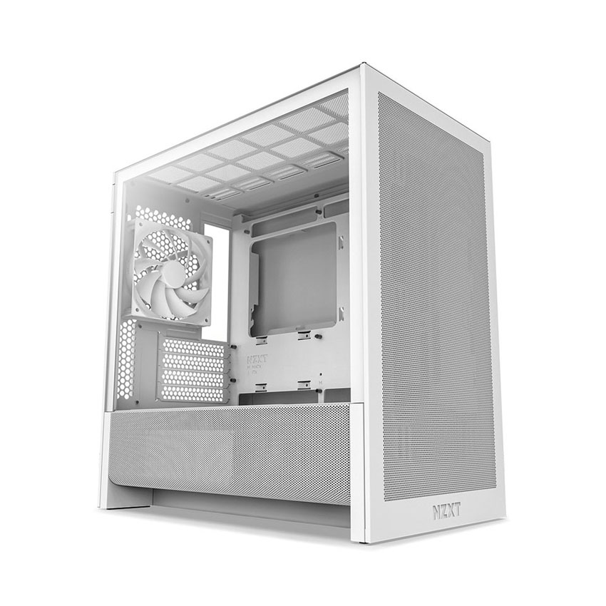 VỎ CASE MÁY TÍNH NZXT H3 FLOW ALL WHITE (MÀU TRẮNG/ ATX/ MID TOWER/ 1 FAN)