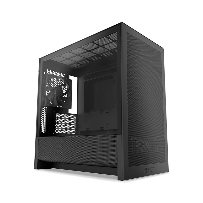 VỎ CASE MÁY TÍNH NZXT H3 FLOW ALL BLACK (MÀU ĐEN/ ATX/ MID TOWER/ 1 FAN)
