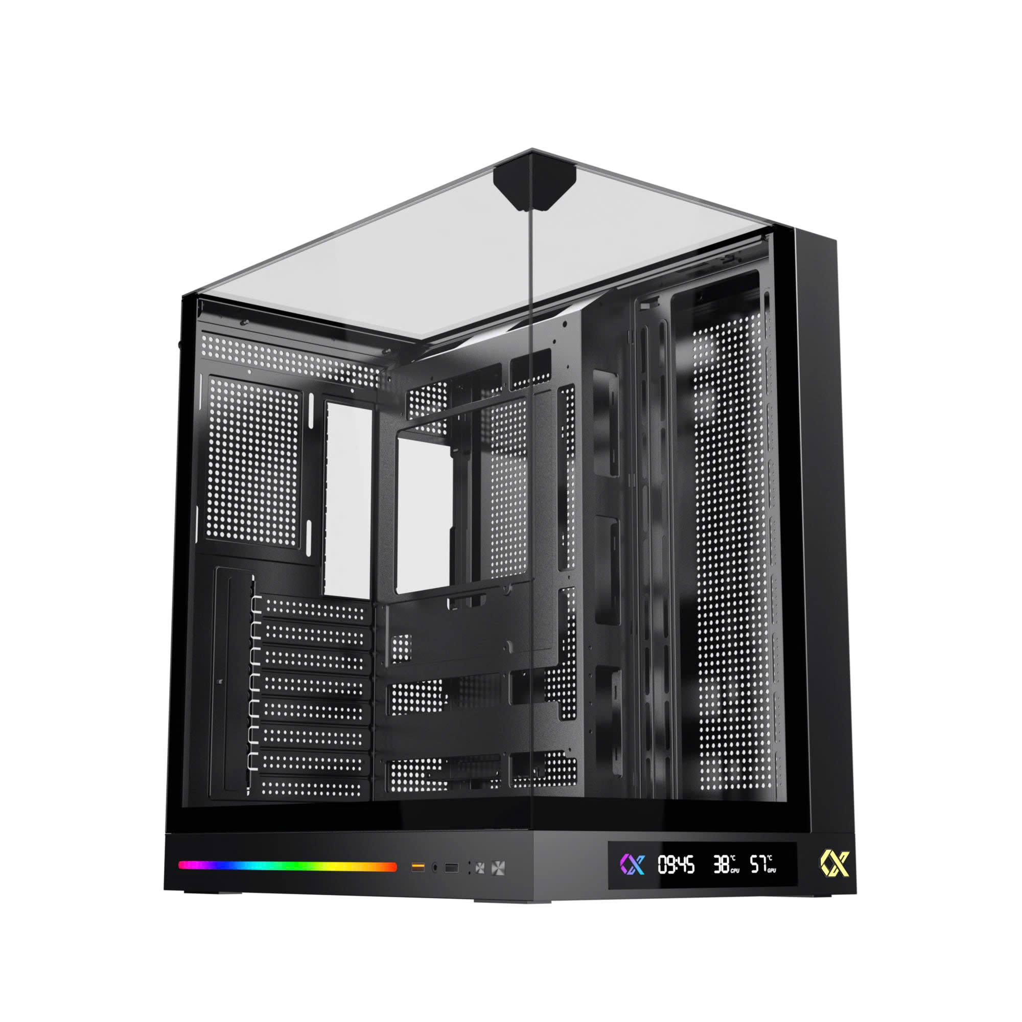 VỎ CASE MÁY XIGMATEK OCEAN II DGT (MÀU ĐEN/ ATX/ KHÔNG KÈM FAN)