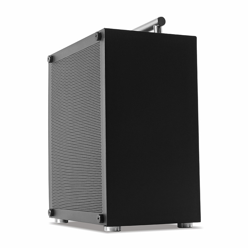 VỎ CASE MÁY TÍNH METALFISH T40 MESH BLACK (MÀU ĐEN MẶT HÔNG LƯỚI/ MAINBOARD MINI-ITX/ NGUỒN SFX)
