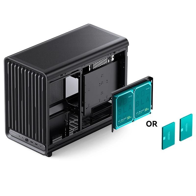 VỎ CASE JONSBO D33 BLACK (MÀU ĐEN/ M-ATX/ HỖ TRỢ TẢN AIO 360MM)