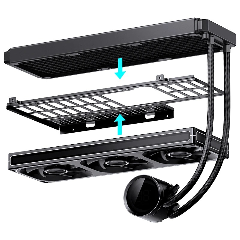 VỎ CASE JONSBO D33 BLACK (MÀU ĐEN/ M-ATX/ HỖ TRỢ TẢN AIO 360MM)