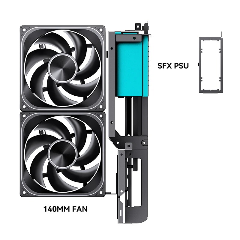 VỎ CASE JONSBO D33 BLACK (MÀU ĐEN/ M-ATX/ HỖ TRỢ TẢN AIO 360MM)