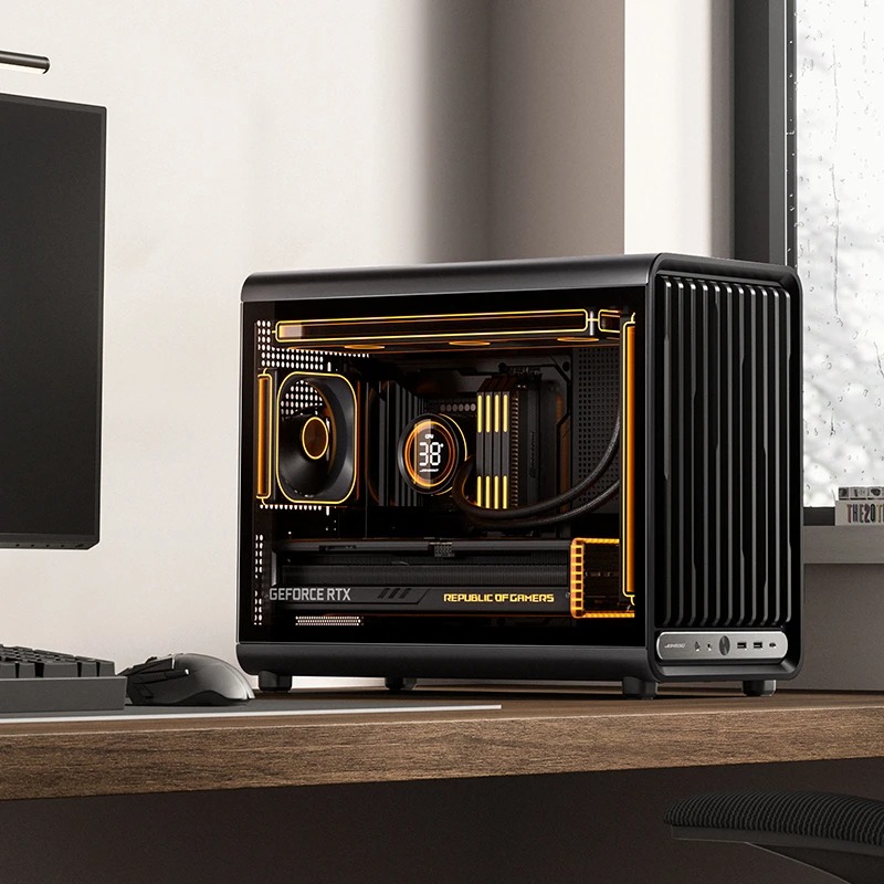 VỎ CASE JONSBO D33 BLACK (MÀU ĐEN/ M-ATX/ HỖ TRỢ TẢN AIO 360MM)