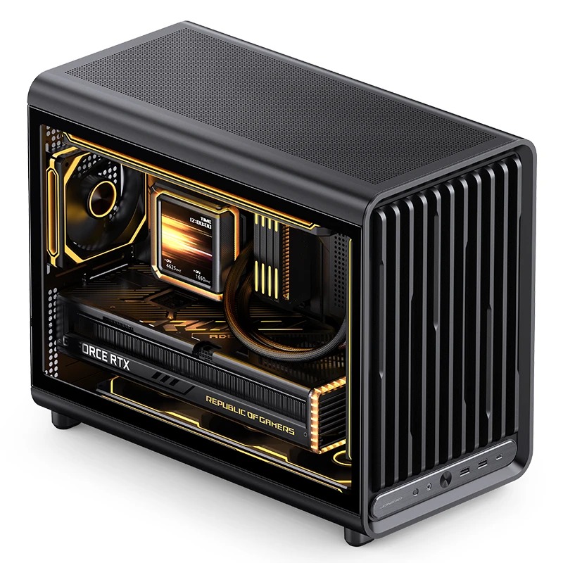 VỎ CASE JONSBO D33 BLACK (MÀU ĐEN/ M-ATX/ HỖ TRỢ TẢN AIO 360MM)