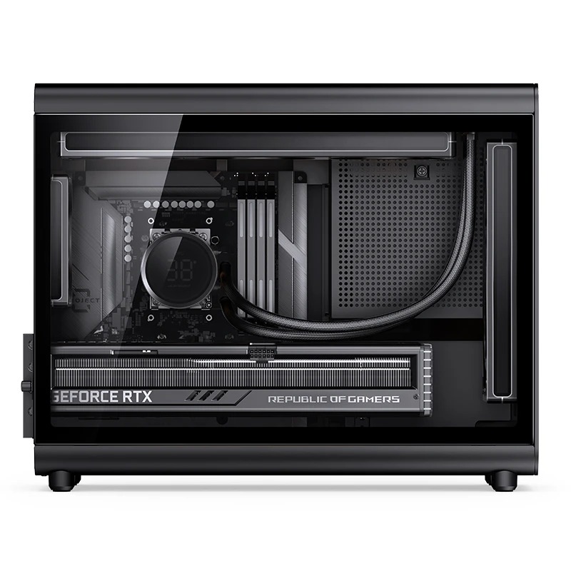 VỎ CASE JONSBO D33 BLACK (MÀU ĐEN/ M-ATX/ HỖ TRỢ TẢN AIO 360MM)