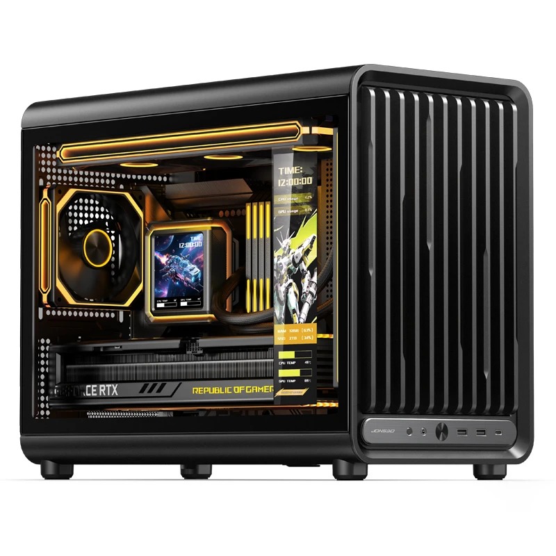 VỎ CASE JONSBO D33 BLACK (MÀU ĐEN/ M-ATX/ HỖ TRỢ TẢN AIO 360MM)