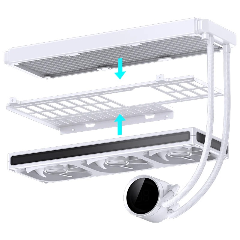 VỎ CASE JONSBO D33 WHITE (MÀU TRẮNG/ M-ATX/ HỖ TRỢ TẢN AIO 360MM)