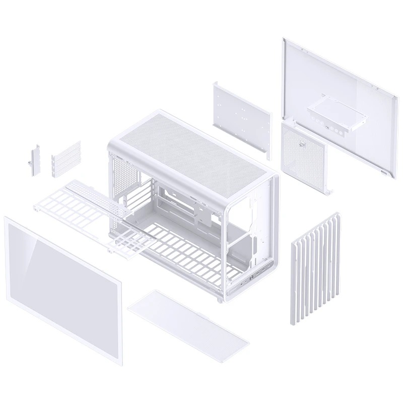 VỎ CASE JONSBO D33 WHITE (MÀU TRẮNG/ M-ATX/ HỖ TRỢ TẢN AIO 360MM)