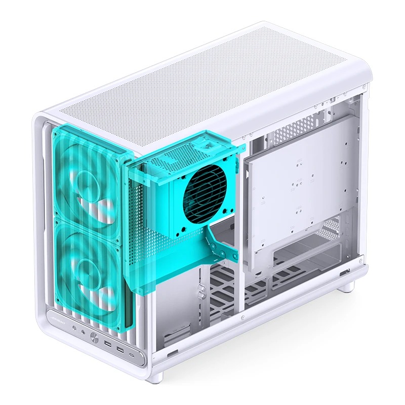 VỎ CASE JONSBO D33 WHITE (MÀU TRẮNG/ M-ATX/ HỖ TRỢ TẢN AIO 360MM)