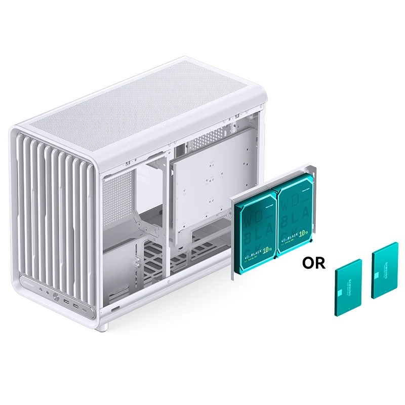 VỎ CASE JONSBO D33 WHITE (MÀU TRẮNG/ M-ATX/ HỖ TRỢ TẢN AIO 360MM)