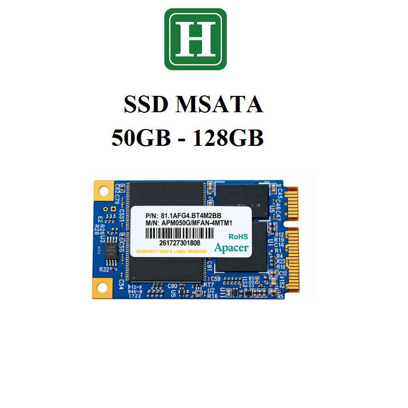 Ổ cứng SSD M-SATA 50GB - 128GB hàng chính hãng bảo hành 6 tháng