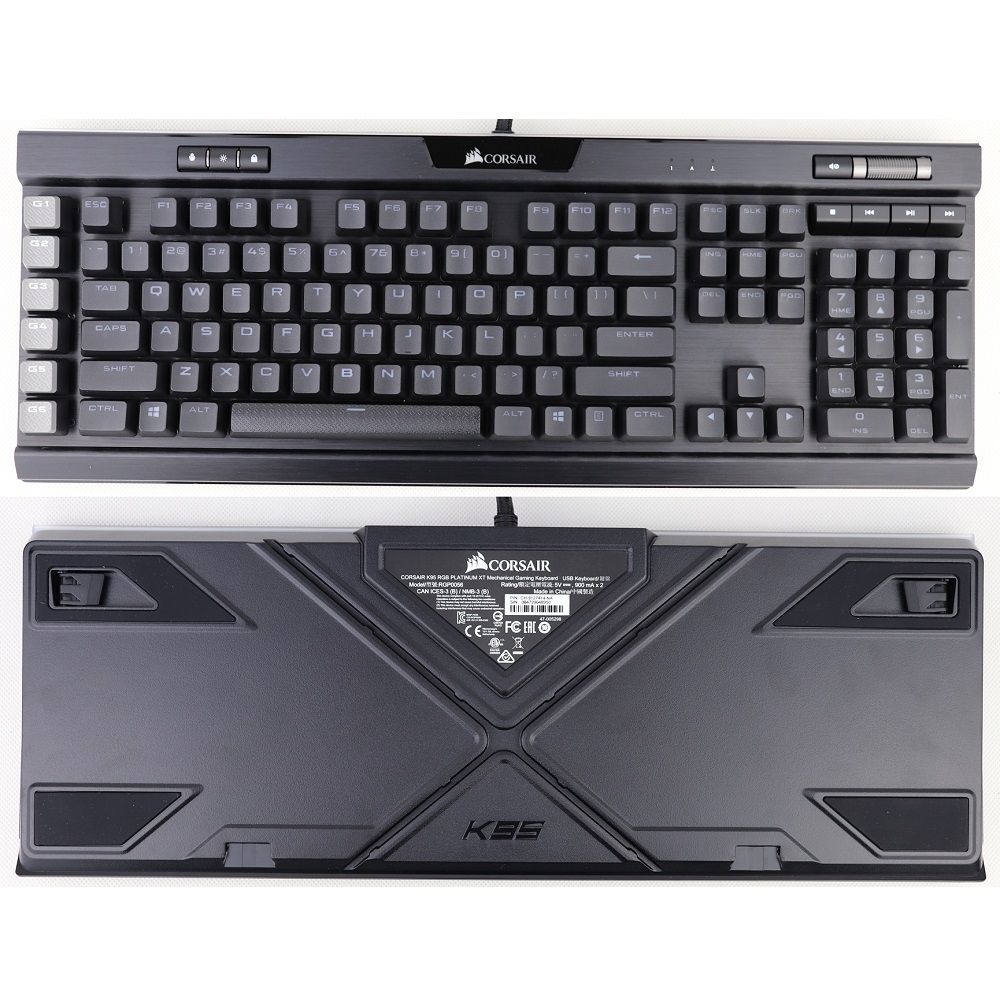 Bàn phím cơ, Bàn phím gaming CORSAIR K95 RGB PLATINUM XT, hàng chính hãng BH 6 tháng