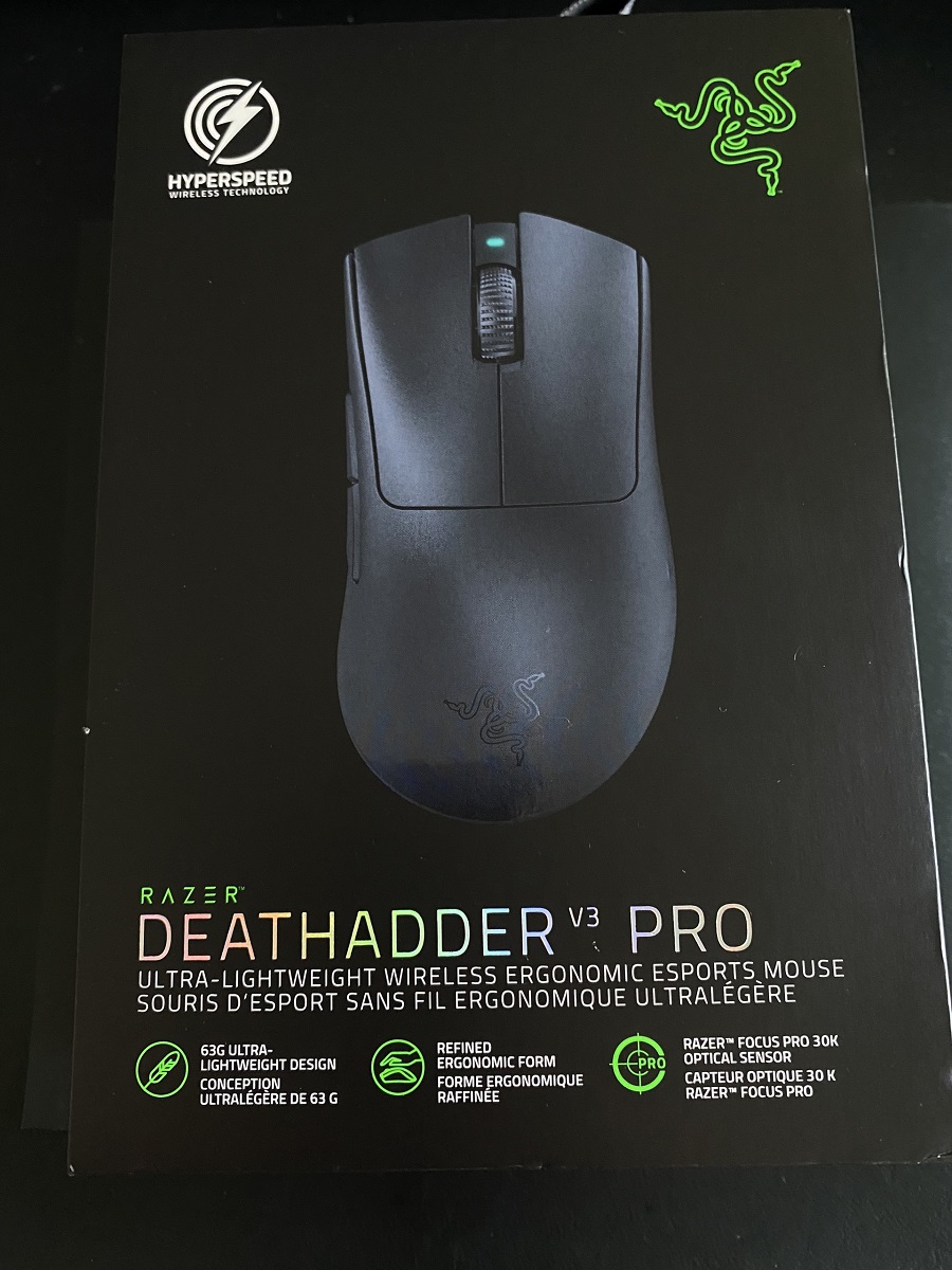 Chuột Gaming không dây Razer DeathAdder V3 Pro - Hàng chính hãng, Bảo hành 6 tháng