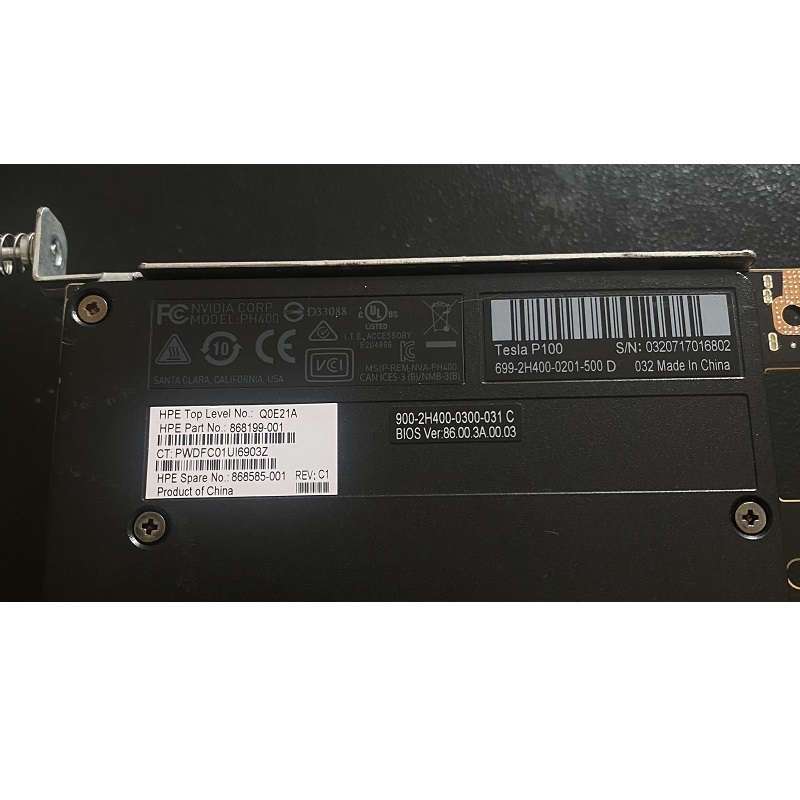 Card GPU Nvidia Tesla P100 PCIe 16 GB, hàng tháo máy, bảo hành 6 tháng