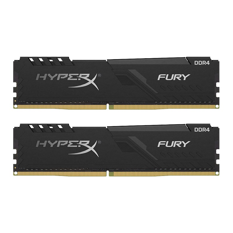 Ram PC Tản Nhiệt 8GB DDR4 bus 2400, 2666, 3200 KINGSTON FURY HYPER X, ram Gaming có led, Bảo hành 36 tháng