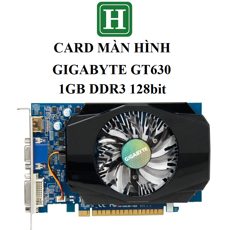 Card màn hình GIGABYTE GT630 - 1GB GDDR3 128bit. hàng zin tháo máy BH 6 tháng
