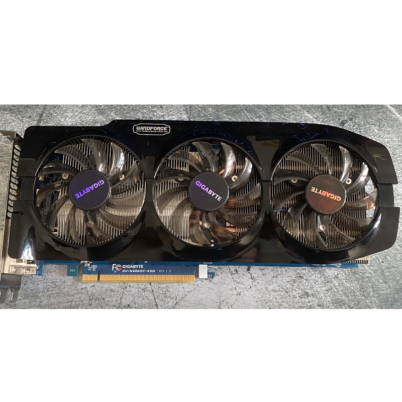 Card màn hình GIGABYTE GTX 680 WindForce 3X OC - 4GB GDDR5 256bit, hàng tháo máy BH 6 tháng