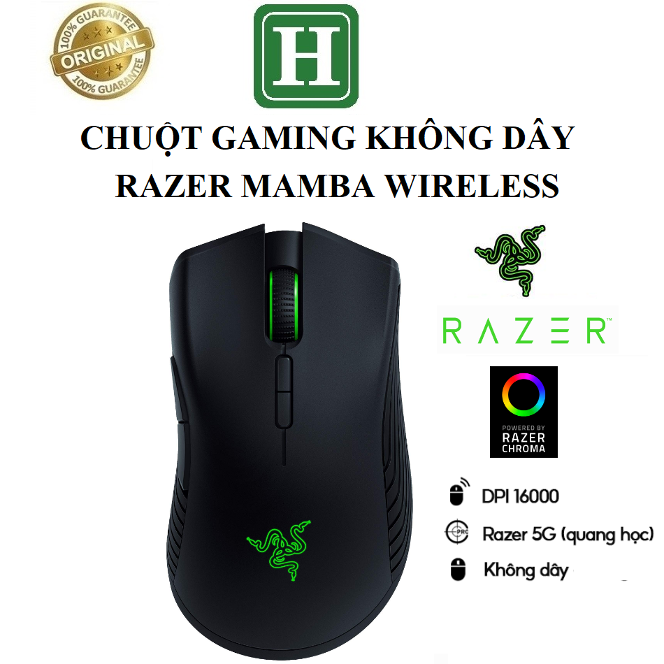 Chuột Chơi Game không dây - Razer Mamba Wireless, hàng chính hãng BH 6 tháng