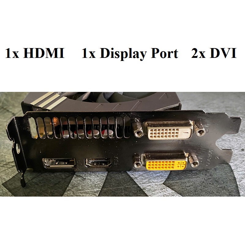 Card màn hình ZOTAC GEFORCE 4GB DDR5 256bit, hàng zin tháo máy BH 6 tháng