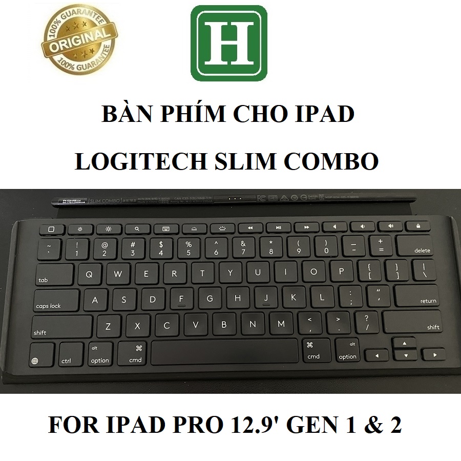 Bàn phím máy tính bảng Logitech Slim Combo - dùng cho Ipad Pro 12.9inch 1st and 2nd