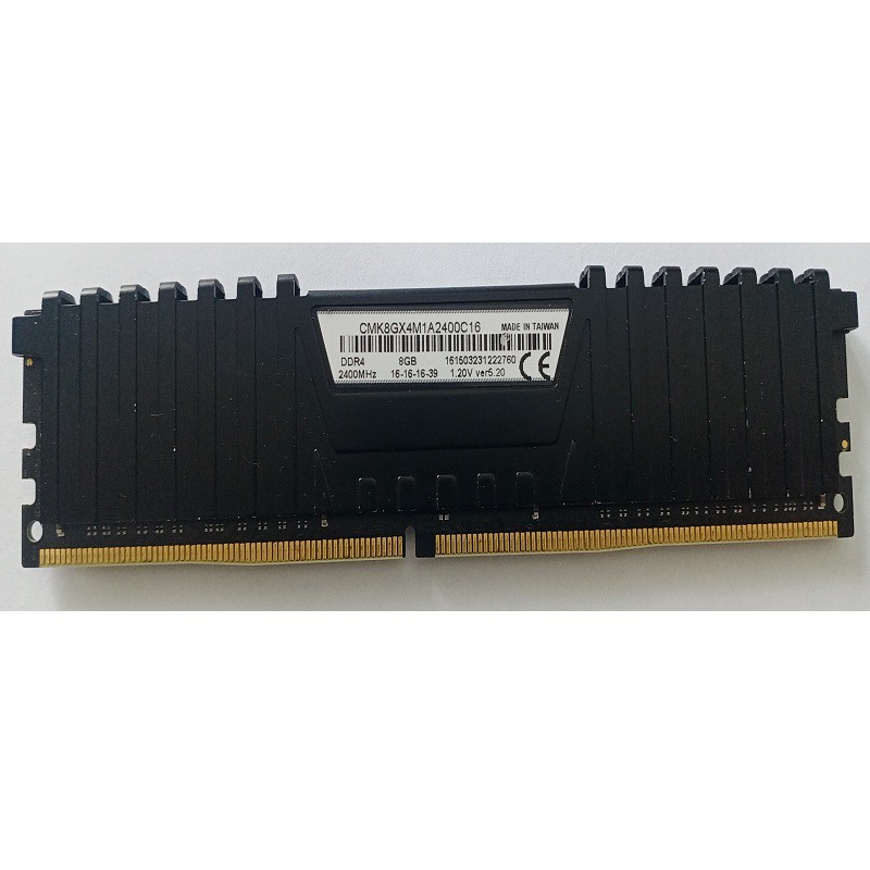 Ram tản nhiệt 8Gb DDR4 bus 2133/2400/2666, ram bộ hiệu CORSAIR VENGEANCE LPX, bảo hành 36 tháng