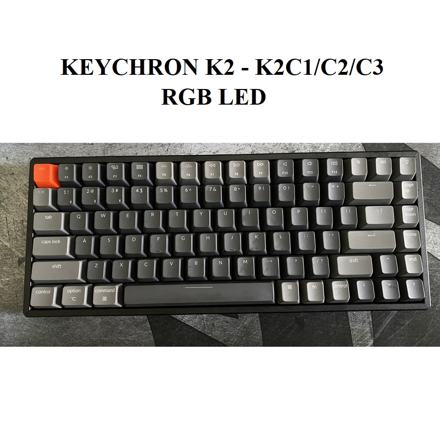 Bàn Phím Cơ không dây KEYCHRON - Keychron Aluminum Frame RGB Hotswap, hàng zin like new, BH 6 tháng