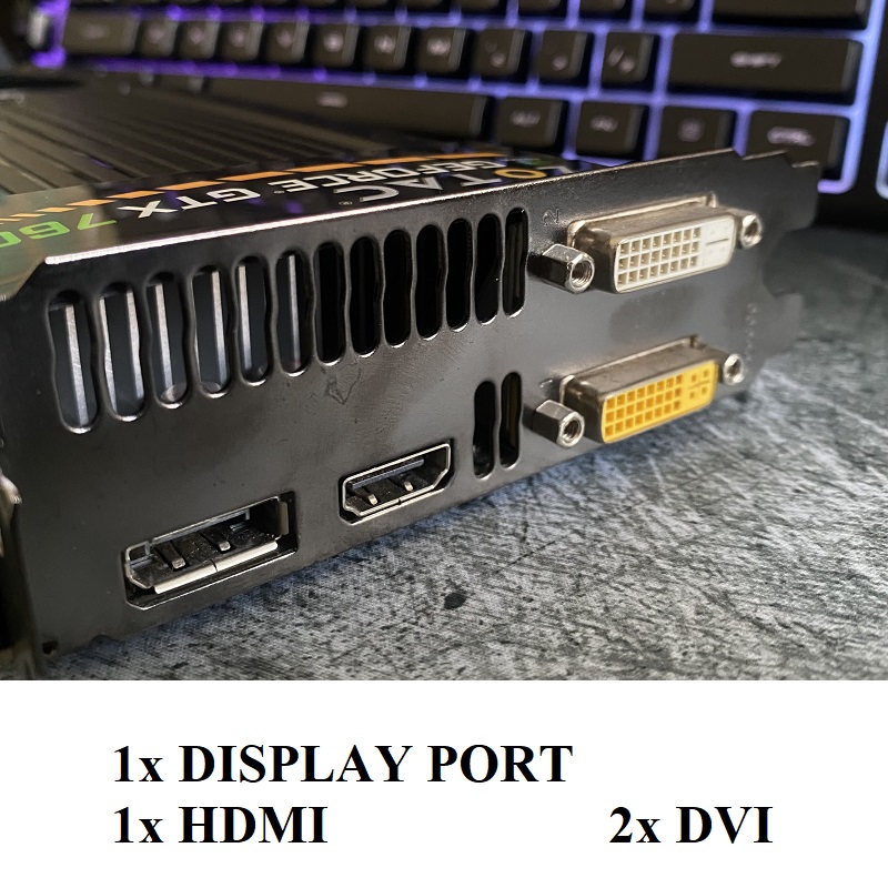 Card màn hình Gaming ZOTAC  GTX 760 2GB GDDR5 256bit, hàng zin tháo máy BH 6 tháng