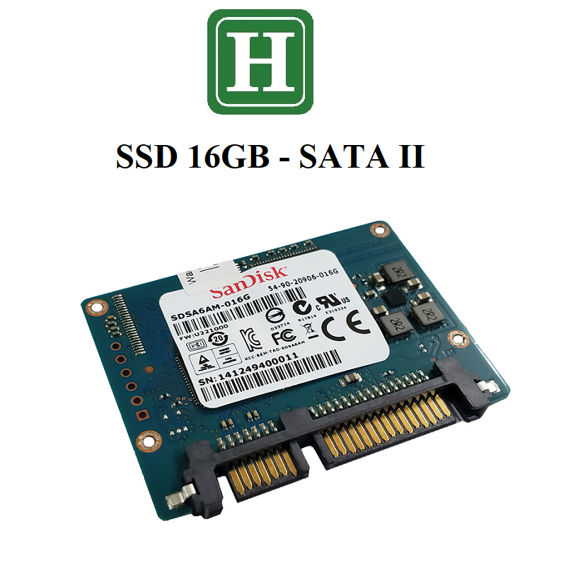 Ổ cứng SSD 16Gb Sata II - hàng tháo máy Bảo hàng 1 tháng