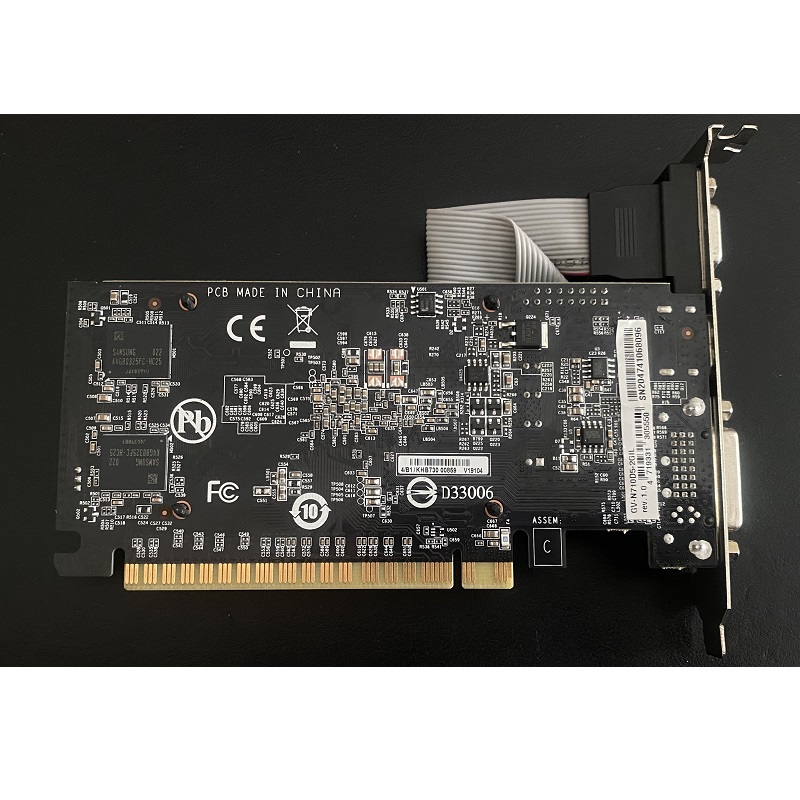 CARD MÀN HÌNH Gigabyte GeForce GT 710 2GB DDR3 64bit, hàng zin tháo máy BH 6 tháng