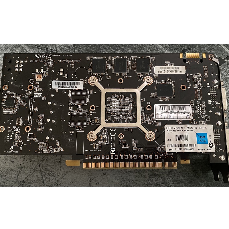 Card màn hình EVGA Geforce GTS450 1GB DDR5 128bit, hàng tháo máy BH 6 tháng